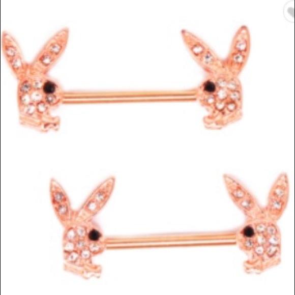 Bunny nipple ring Rose gold brand new - Picture 2 of 3